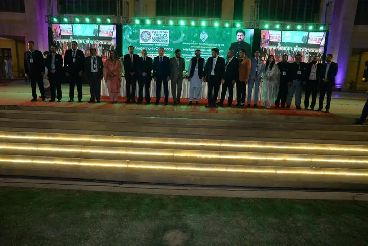 PAC leadership and members assembled on the main stage.