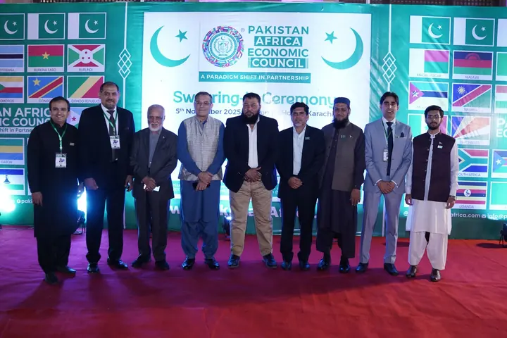 PAC representatives and guests in an official group portrait.